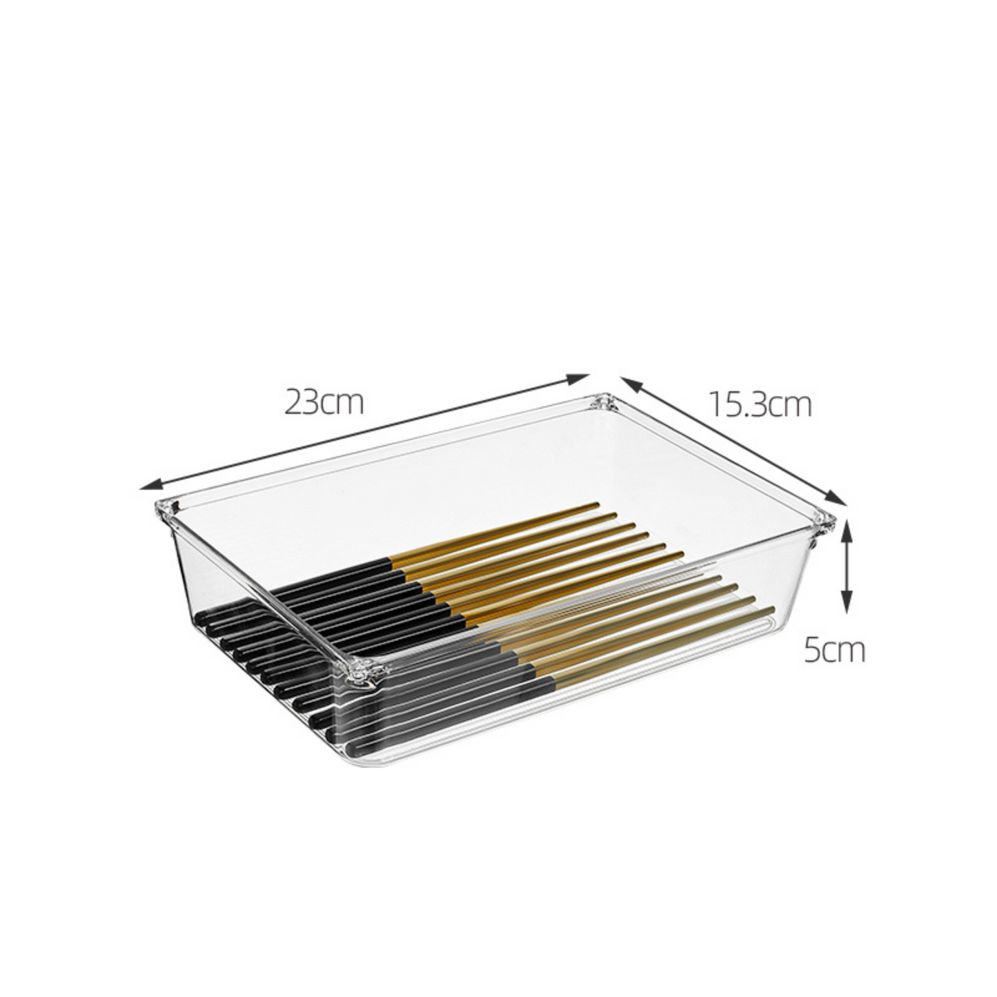Clear Drawer Organiser Set – 8pc Modular Storage