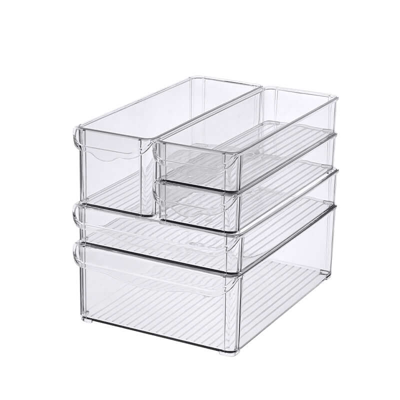 Clear Stackable Tub With Lip – Large