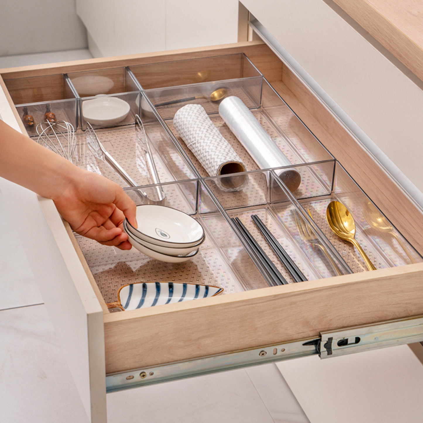 Large Clear Drawer Organisers