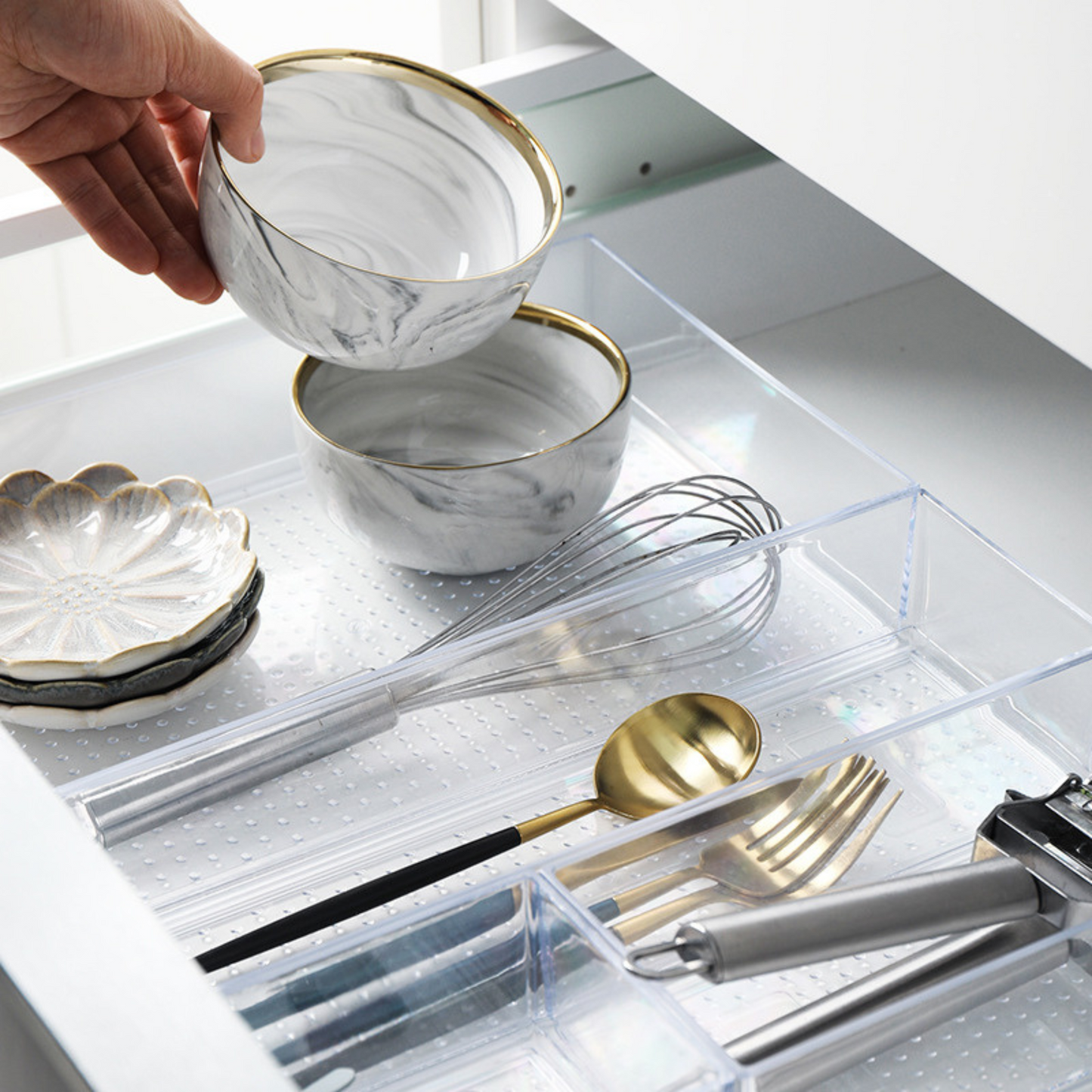 Large Clear Drawer Organisers