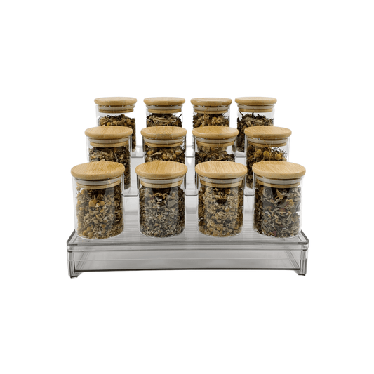 Clear Herb & Spice Rack with Drawer