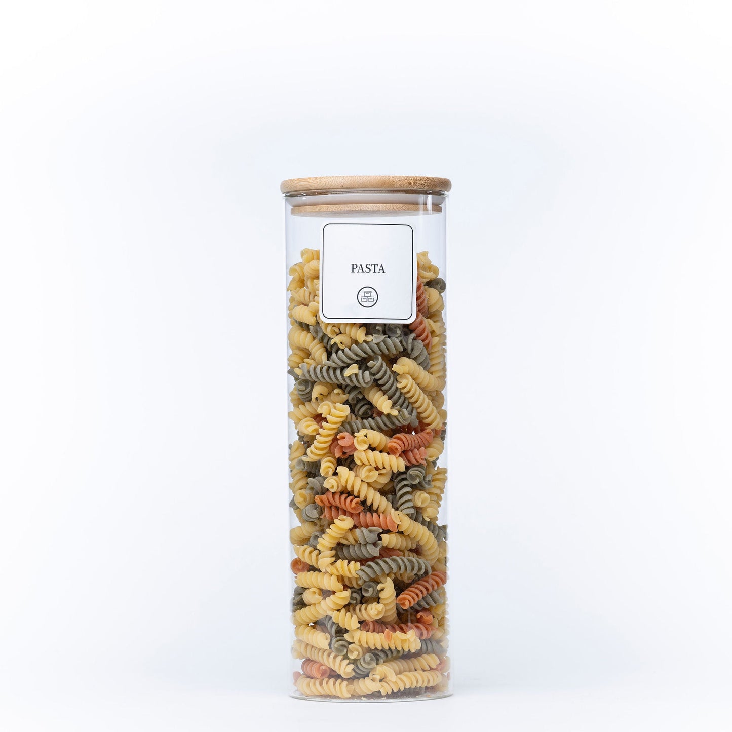 2100ml Glass Storage Jar with Bamboo Lid